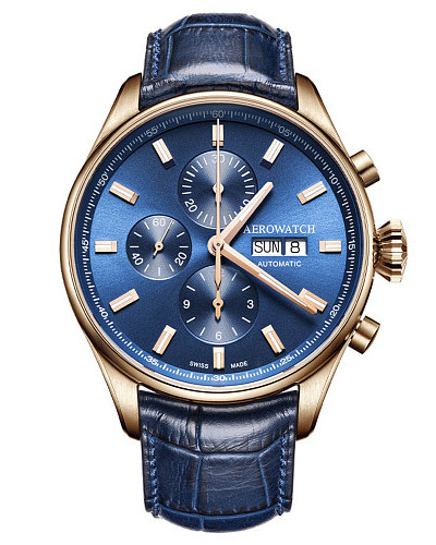 Aerowatch Les Grandes Classiques Chrono Day Date 61989 RO01